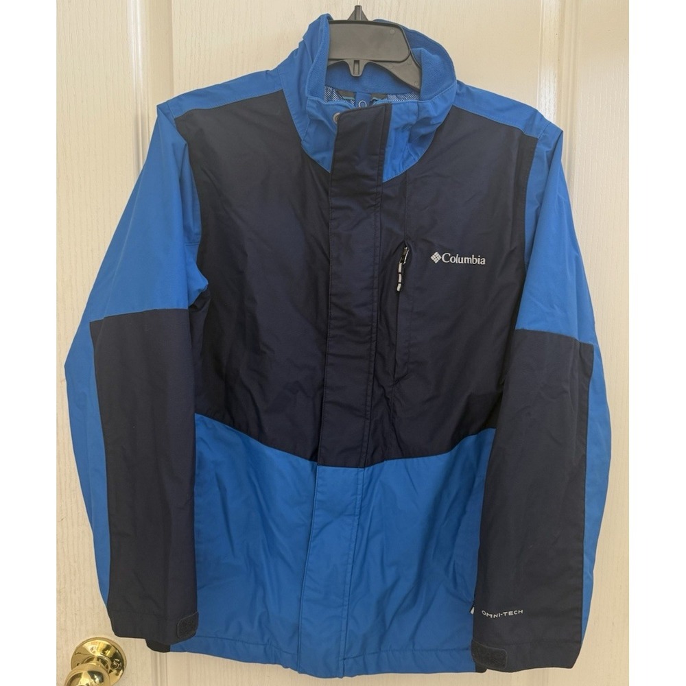 Columbia Youth Kids Jacket Boys Large‎ (14/16) coat Blue Outdoor Winter nylon